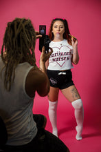 Load image into Gallery viewer, MARIJUANA NURSES</br>*NEW* HEART CROP TEE (WHITE)