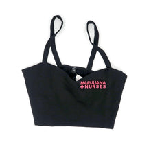 Load image into Gallery viewer, MARIJUANA NURSES</br>“OG” BLACK CROP TOP